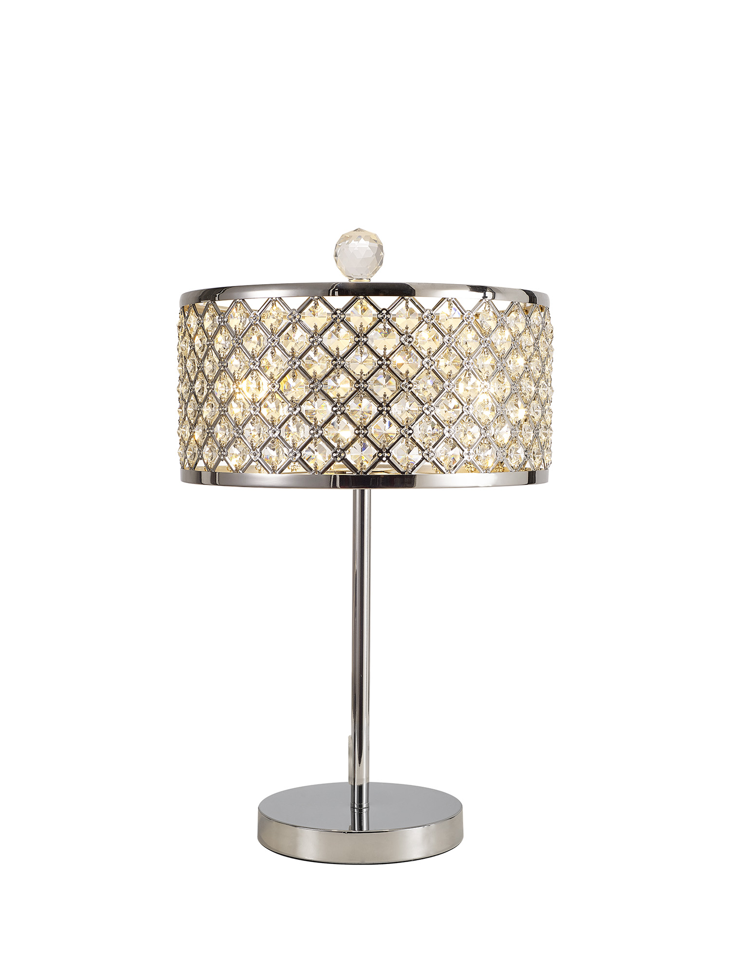 Sasha Crystal Table Lamps Deco Shaded Table Lamps